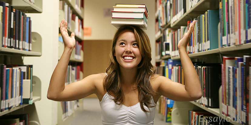 Student in the Library